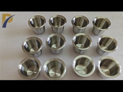 Análise de laboratório Crisol de zircônio com arestas Crisol de metal precioso fundido Zr702