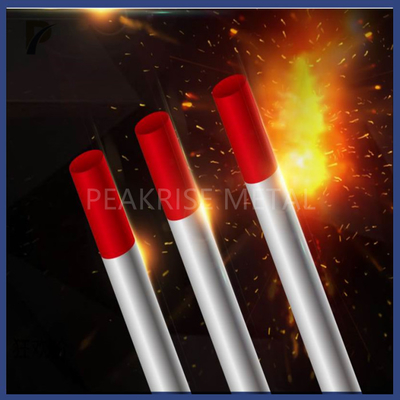 Diameter 0.5~25mm Thorium Welding Rod Cerium Red Tig Electrode Red Tungsten Electrode For Aluminum Pure Tungsten