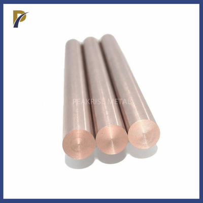 WCu20 Alloy Rod Copper Tungsten Alloy Bar Polished Surface Density 11.9 - 17.3g/Cm3