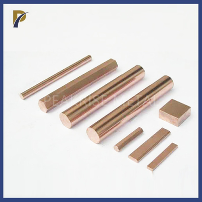 WCu20 Alloy Rod Copper Tungsten Alloy Bar Polished Surface Density 11.9 - 17.3g/Cm3