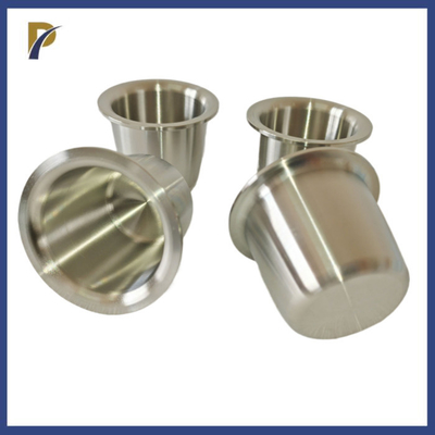 Laboratory Analysis Zirconium Crucible With Rims Molten Precious Metal Zr702 Crucible