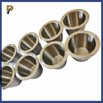 Laboratory Analysis Zirconium Crucible With Rims Molten Precious Metal Zr702 Crucible